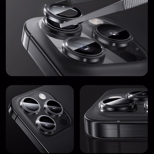 Benks Tempered glass Glass Warrior Lens Protector on camera for Iphone 16 Pro/16 Pro Max (lens 3 pieces) silver
