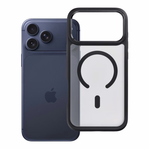 Suojakuori laitteelle iPhone 18 Pro Max / 17 Pro Max: Forcell F-Protect Smoke Hybrid Premium, MagSafe-yhteensopiva, väri: musta