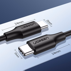 Ugreen US286 USB-C - USB-C PD QC 3A 480Mb/s -kaapeli 2m - musta