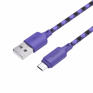 Kaapeli USB A - Micro USB Hoco 2,4A 1 m X116 gradientti violetti