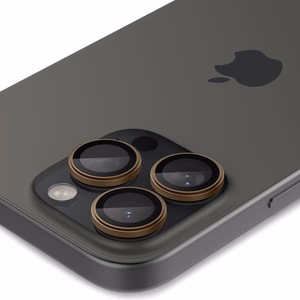 Spigen Optik Pro GLAS.TR EZ FIT kameransuoja 2 kpl iPhone 16 Pro / Pro Max:lle - ruskea