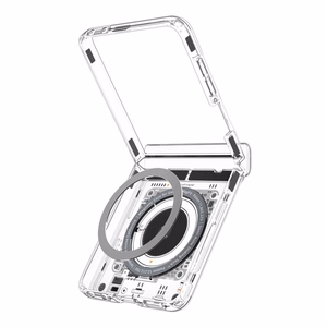 Spigen Ultra Hybrid Pro MagSafe -suojakuori Samsung Galaxy Z Flip 8 Neo One -mallille, harmaa-musta