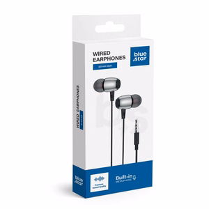 Wire earbuds Jack 3,5 mm Blue Star M09 1,2 m black