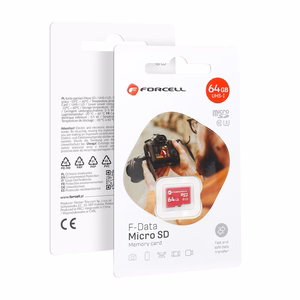 FORCELL F-DATA muistikortti 64GB UHS-I U3 luokka 10