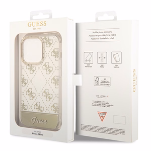 Guess GUHCP14LHG4MHG iPhone 14 Pro 6.1 "gold / gold hardcase 4G Pattern Script