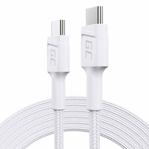 Green Cell KABGC29W USB-kaapeli USB 3.2 Gen 1 (3.1 Gen 1) 2 m USB C valkoinen