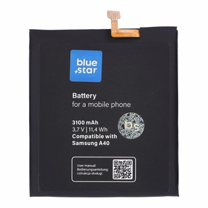Akku Samsung A40:lle 3100 mAh Blue Star Premium