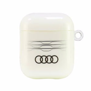 Audi IML Geometric Pattern Suojakuori AirPods 1 / 2:lle - valkoinen