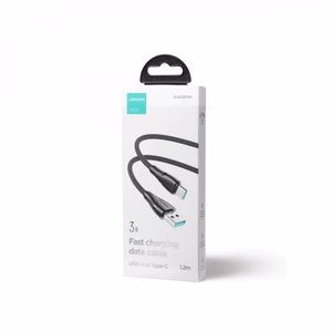 Joyroom Surpass Series A11 USB-A / USB-C 3A kaapeli 1.2 m - musta