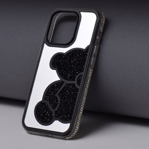 Suojakuori iPhone 17:lle Teddy Bear musta