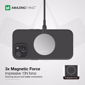 Amazing Thing Smoothie Magsafe Suojakuori 8FT IP156.7SMBK iPhone 15 Plus:lle musta