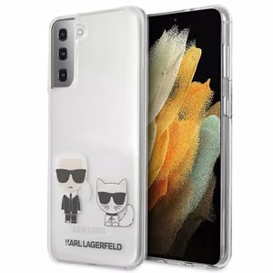 Karl Lagerfeld Karl&Choupette kotelo Samsung Galaxy S21+ - läpinäkyvä