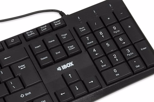 iBOX Eris USB-näppäimistö, musta