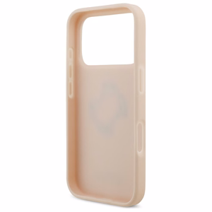Guess Grained Big 4G & Classic Logo iPhone 17 Pro Suojakuori - vaaleanpunainen