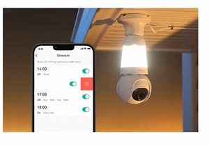 2-in-1 lamppu ja 360 asteen ulkotilojen kamera WiFi IMOU Bulb Cam 5MP