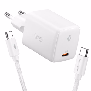 Spigen EE451EU Essential USB-C 45W seinälaturi - valkoinen