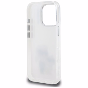 Karl Lagerfeld IML Aquarelle Karl & Choupette & Logo Suojakuori iPhone 16 Pro Maxille - Valkoinen