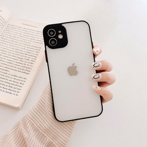 Milky Case silikoni joustava läpikuultava tapaus Samsung Galaxy A42 5G musta