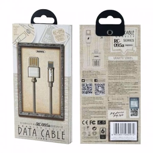 USB-kaapeli Remax RC-095i ruskea Lightning 100cm (irrotettavalla magneettiliittimellä)