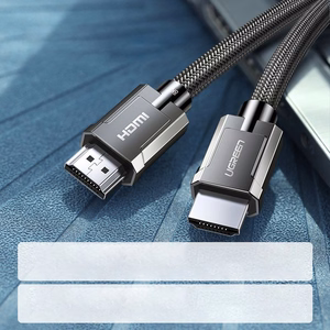 Ugreen HDMI 2.1 -kaapeli 8K 60 Hz / 4K 120 Hz 3D 48 Gbps HDR VRR QMS ALLM eARC QFT 2 m harmaa (HD135 70321)