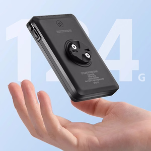Rockbros JP008 pyörän etuvalo varavirtalähteellä 5000mAh 150lm IPX6 - musta