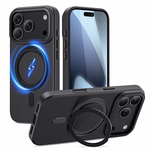Tech-Protect MagRing MagSafe Suojakuori iPhone 17 Pro:lle - Matta Musta