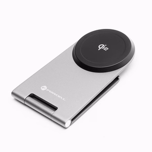 FORCELL F-ENERGY Flip Charge Qi2 15W langaton laturi MagSafe-yhteensopiva hopea