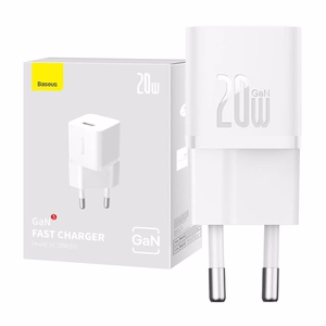 Mini-seinälaturi Baseus GaN5 20W (valkoinen)