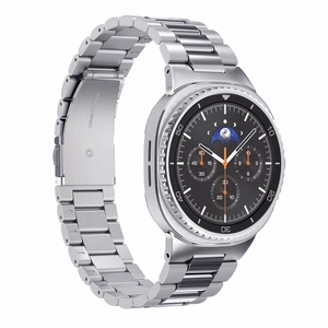 Spigen Modern Fit -hihna Galaxy Watch 8 / Classic (40 / 44 / 46mm) hopeinen