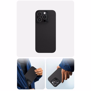 Benks Magnetic Armor Air Kevlar Suojakuori Metal Frame 600D iPhone 15 Plus:lle musta