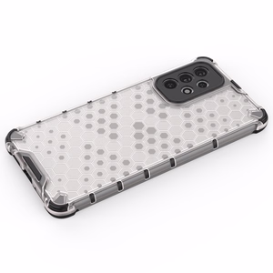 Honeycomb tapauksessa panssaroitu suojus geelirunko Samsung Galaxy A73 sininen