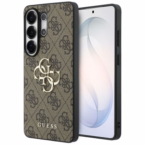 Guess 4G Big Metal Logo Case for Samsung Galaxy S26 Ultra - Brown