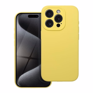Silikonikuori 2mm IPHONE 16e (SE 4 2025) sitruunankeltainen