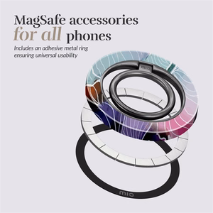 MIO Flowers Magsafe suojakuori rengaspidikkeellä