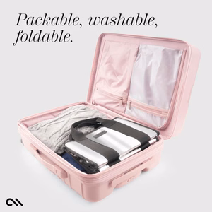 Case-Mate Mini Travel Tote Bag vettä hylkivä matkaolkalaukku, Silver Chrome