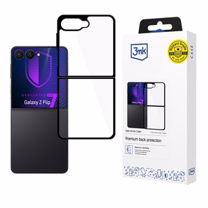 3mk Satin Armor Case+ Suojakuori Samsung Galaxy Z Flip 7:lle - läpinäkyvä musta