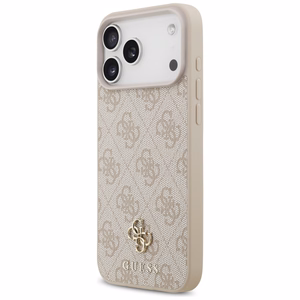 Guess 4G Small Classic Logo MagSafe-suojakuori iPhone 17 Pro Max / 18 Pro Max -malleille, vaaleanpunainen