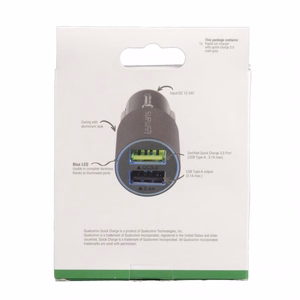 Autolaturi Rapid 30W Quick Chargella, matta harmaa
