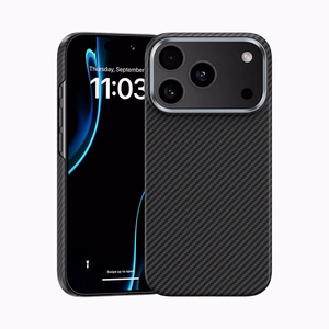 Benks Magneettinen Armor Air Kevlar Suojakuori Metal Frame 600D (0070) iPhone 17 Pro Max:lle musta