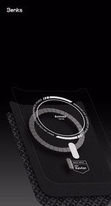 Benks Magnetic Armor Pro Armor Grid Kevlar suojakuori Metal Frame 600D (Y070) iPhone 17 Pro Max:lle musta