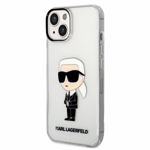 Karl Lagerfeld Ikonik Karl suojakuori iPhone 14 Plus:lle - läpinäkyvä