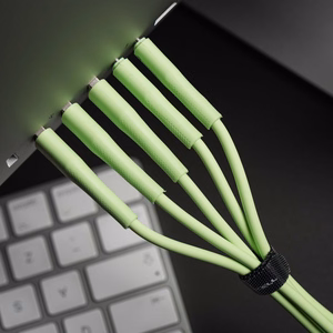 Kaapeli USB A - USB C Forcell F-Energy QC4.0 3A 66W Silicone 1 m C342 vihreä