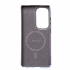 Wozinsky Carbon Fiber Suojakuori MagSafe Samsung Galaxy S25:lle - harmaa