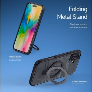 Phone Case Dux Ducis "Aimo Mag Stand" for Apple iPhone 16 Plus Black