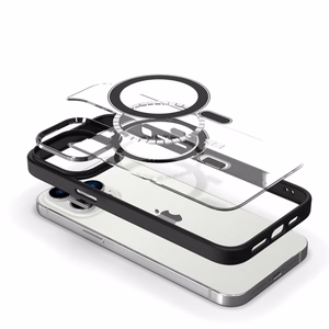 Tel Protect Magneettinen kirkas Suojakuori iPhone 11 Pro Max:lle kirsikanpunainen