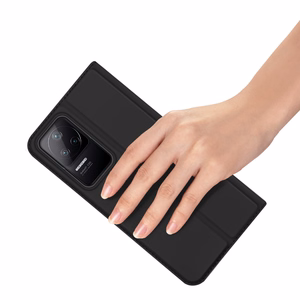 Dux Ducis Skin Pro Holster Cover Flip Cover Xiaomi Poco F4 5G:lle musta