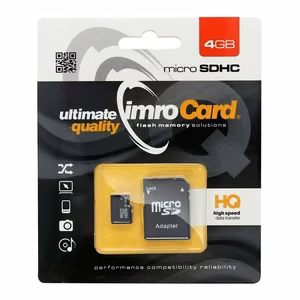 Imro muistikortti 4GB microSDHC cl. 10 + sovitin