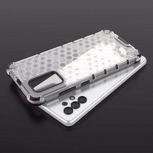 Honeycomb tapauksessa panssaroitu suojus geelirunko Samsung Galaxy A03s (166.5) sininen