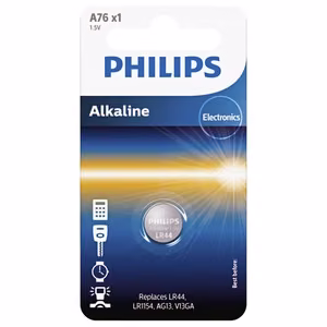 PHILIPS LR44/LR1154 Minicells Alkaline -paristo 1 kpl Blister