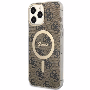 Guess GUHMP13XH4STW iPhone 13 Pro Max 6.7 ruskea/ruskea suojakuori 4G MagSafe